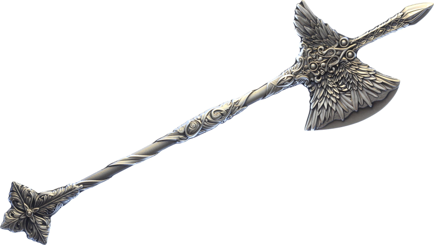 2.5 Unzen Silberbarren 2024 - Die Hellebarde des Heiligen Gabriel - Ultra High Relief